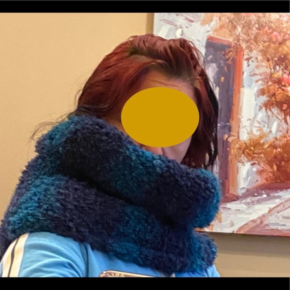 Handmade wool blend snood - Picture 6 of 14